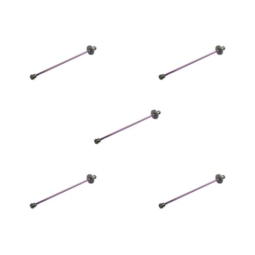 Mealoodiousmusea 5er-Set Metallgetriebe-Antriebswellen-Set, RC-Autoteile für WLtoys Verbesserte Haltbarkeit und Leistung, 1:12 Schaft Mealoodiousmusea 5er-Set Metallgetriebe-Antriebswellen-Set, RC-Autoteile für WLtoys Verbesserte Haltbarkeit und Leistung, 1:12 Schaft von Mealoodiousmusea