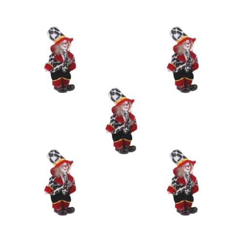 Mealoodiousmusea 5er-Set lustige Harlekin-Puppe mit Outfits, Zirkusaufführungen, Geschenk für Kinder, mit Outfits, lustige Harlekin-Puppe, Zirkusrequisiten, Stil 4 Mealoodiousmusea 5er-Set lustige Harlekin-Puppe mit Outfits, Zirkusaufführungen, Geschenk für Kinder, mit Outfits, lustige Harlekin-Puppe, Zirkusrequisiten, Stil 4 von Mealoodiousmusea