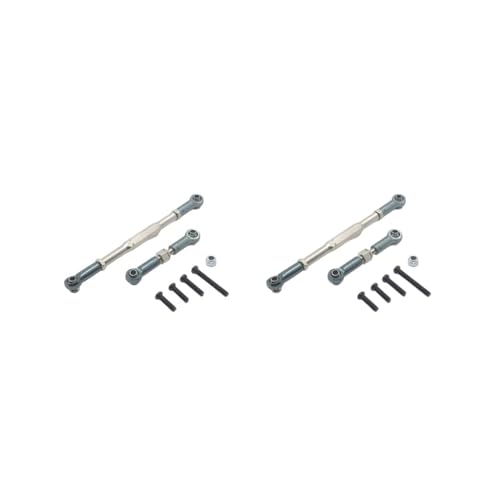 Mealoodiousmusea Lenkstange aus Aluminiumlegierung, für WPL 1/16 C14 B1 B14 B16 B24 B26 C14 C24 Q61 Q60 Truck Crawler Upgrade-Teile, Metall, Titan-Farbe, 2 Stück Mealoodiousmusea Lenkstange aus Aluminiumlegierung, für WPL 1/16 C14 B1 B14 B16 B24 B26 C14 C24 Q61 Q60 Truck Crawler Upgrade-Teile, Metall, Titan-Farbe, 2 Stück von Mealoodiousmusea