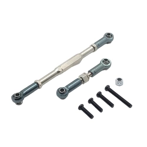 Mealoodiousmusea Lenkstange aus Aluminiumlegierung für WPL 1/16 C14 B1 B14 B16 B24 B26 C14 C24 Q61 Q60 Truck Crawler Upgrade Teile Metall Titanfarbe von Mealoodiousmusea