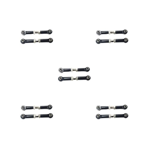 Mealoodiousmusea Lenkstangen-Gestänge aus Aluminiumlegierung für 1/14 MJX 14209 14210 Aluminiumlegierung Lenkverbindungsstangen für MJX 14209 14210, Schwarz, 5 Stück Mealoodiousmusea Lenkstangen-Gestänge aus Aluminiumlegierung für 1/14 MJX 14209 14210 Aluminiumlegierung Lenkverbindungsstangen für MJX 14209 14210, Schwarz, 5 Stück von Mealoodiousmusea