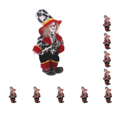 Mealoodiousmusea Lustige Harlekin-Puppe mit Outfits, Zirkusaufführungen, Geschenk für Kinder, mit Outfits, lustige Harlekin-Puppe, Zirkusrequisiten, Stil 4, 10 Stück Mealoodiousmusea Lustige Harlekin-Puppe mit Outfits, Zirkusaufführungen, Geschenk für Kinder, mit Outfits, lustige Harlekin-Puppe, Zirkusrequisiten, Stil 4, 10 Stück von Mealoodiousmusea