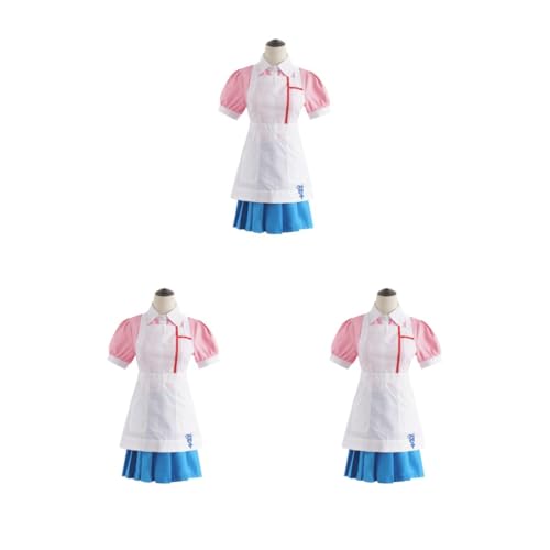 Mealoodiousmusea Süßes Super Dangan 2 Mikan Tsumiki Cosplay-Kostüm für Cosplay-Liebhaber, pflegeleichte Baumwolle, Cosplay, Krankenschwesteruniform, komplettes Set, wie abgebildet, Größe M, 3er-Set Mealoodiousmusea Süßes Super Dangan 2 Mikan Tsumiki Cosplay-Kostüm für Cosplay-Liebhaber, pflegeleichte Baumwolle, Cosplay, Krankenschwesteruniform, komplettes Set, wie abgebildet, Größe M, 3er-Set von Mealoodiousmusea