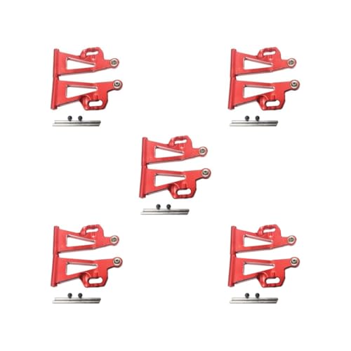 Mealoodiousmusea Vordere Unterarme aus Aluminium für 1/14 MJX Hyper Go 14209 14210 Aluminium-Unterarme für 1/14 MJX Hyper Go 14209 14210, Rot, 5 Stück von Mealoodiousmusea