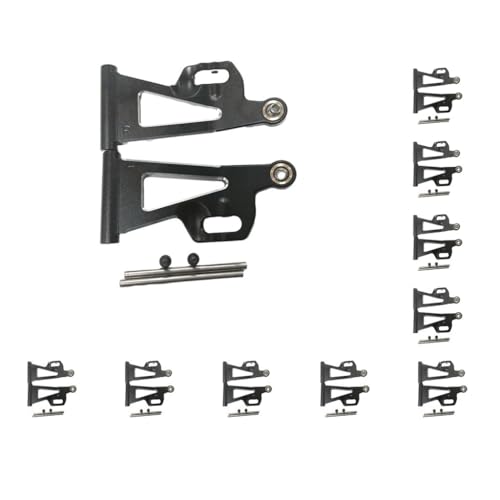 Mealoodiousmusea Vordere Unterarme aus Aluminium für 1/14 MJX Hyper Go 14209 14210 Aluminium Vorderarme für 1/14 MJX Hyper Go 14209 14210, Schwarz, 10 Stück von Mealoodiousmusea