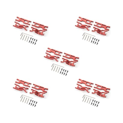 Querlenker vorne hinten unten für Mini-B Mini-T Offroad RC vorne hinten unten Querlenker, Aluminiumlegierung, verschleißfest, rot, 5 Stück Querlenker vorne hinten unten für Mini-B Mini-T Offroad RC vorne hinten unten Querlenker, Aluminiumlegierung, verschleißfest, rot, 5 Stück von Mealoodiousmusea
