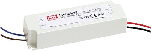 Mean Well LPV-20-12 LED-Trafo Konstantspannung 20W 0 - 1.67A 12 V/DC nicht dimmbar, Überlastschutz von Mean Well