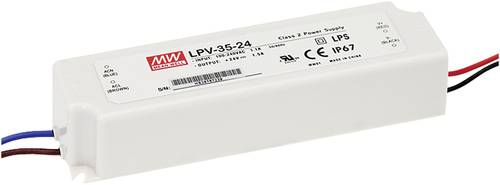 Mean Well LPV-35-24 LED-Trafo Konstantspannung 36W 0 - 1.5A 24 V/DC nicht dimmbar, Überlastschutz 1 von Mean Well