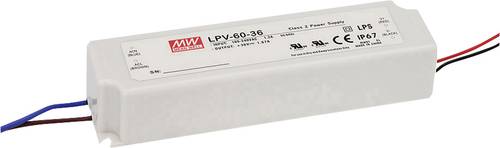 Mean Well LPV-60-36 LED-Trafo Konstantspannung 60W 0 - 1.67A 36 V/DC nicht dimmbar, Überlastschutz von Mean Well