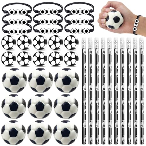 40 Stück Fußball Mitgebsel Kinder, Mini Fußball mit Fußball Bleistift, Radiergummi Fussball, Fussball Klein, Fußball Armband, Fußball Stressbälle, Fußball Give Aways Kindergeburtstag Jungen 40 Stück Fußball Mitgebsel Kinder, Mini Fußball mit Fußball Bleistift, Radiergummi Fussball, Fussball Klein, Fußball Armband, Fußball Stressbälle, Fußball Give Aways Kindergeburtstag Jungen von Meanju