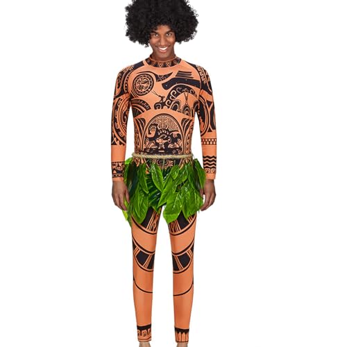 Maui Kostüm Herren, Maui Tattoo-T-Shirt mit Hose und Blätterrock, Cosplay Kostüm Erwachsene Herren, Blatt Kostüm, Hawaii Verkleidung Herren, Erwachsene Männer Carnival Cosplay Kostüm Maui Kostüm Herren, Maui Tattoo-T-Shirt mit Hose und Blätterrock, Cosplay Kostüm Erwachsene Herren, Blatt Kostüm, Hawaii Verkleidung Herren, Erwachsene Männer Carnival Cosplay Kostüm von Meanju