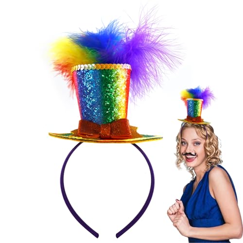 Meanju Regenbogen Haarreif,Bunt Feder Stirnband,Cosplay Haarband,Haarreifen Karneval,Regenbogen Kostüm,Feder Kopfbedeckung,Haarschmuck Damen,für Oster Hochzeit Karneval Party Cosplay Meanju Regenbogen Haarreif,Bunt Feder Stirnband,Cosplay Haarband,Haarreifen Karneval,Regenbogen Kostüm,Feder Kopfbedeckung,Haarschmuck Damen,für Oster Hochzeit Karneval Party Cosplay von Meanju