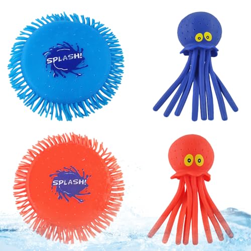 Meanju Wasserspielzeug Kinder, Wasser Frisbee + Oktopus Wasserbomben, Pool Spielzeug Kinder, Wasserspielzeug Pool für kinders, Wasser Spielzeug in Knalligen Farben, Sommer Spaß Meanju Wasserspielzeug Kinder, Wasser Frisbee + Oktopus Wasserbomben, Pool Spielzeug Kinder, Wasserspielzeug Pool für kinders, Wasser Spielzeug in Knalligen Farben, Sommer Spaß von Meanju