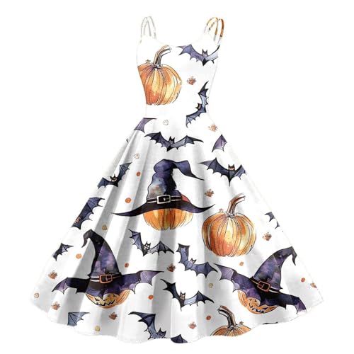 Halloween-Kostüm für Damen, elegant, kurvig, blutiger Druck, kurze Ärmel, Midi Fledermäuse, Gothic-Kleid, Party, Abendkleid für Karneval, Halloween, Cocktail, Party Halloween-Kostüm für Damen, elegant, kurvig, blutiger Druck, kurze Ärmel, Midi Fledermäuse, Gothic-Kleid, Party, Abendkleid für Karneval, Halloween, Cocktail, Party von Meaunzyl