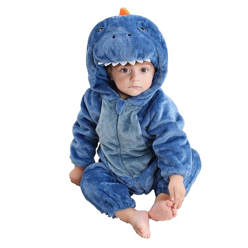 Halloween-Kostüm für Kinder, Unisex, Tierkostüm mit Kapuze für Kinder, Flanell-Overall, Halloween-Kostüm, Jumpsuit für Kinder, Karnevalskleid für Kinder, Overall Halloween-Kostüm für Kinder, Unisex, Tierkostüm mit Kapuze für Kinder, Flanell-Overall, Halloween-Kostüm, Jumpsuit für Kinder, Karnevalskleid für Kinder, Overall von Meaunzyl
