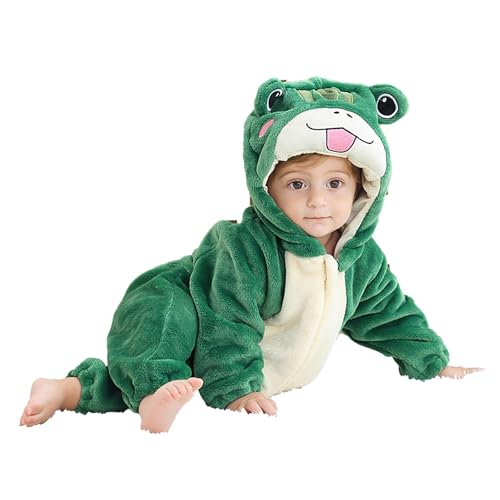 Halloween-Kostüm für Kinder, Unisex, Tierkostüm mit Kapuze für Kinder, Flanell-Overall, Halloween-Kostüm, Jumpsuit für Kinder, Karnevalskleid für Kinder, Overall Halloween-Kostüm für Kinder, Unisex, Tierkostüm mit Kapuze für Kinder, Flanell-Overall, Halloween-Kostüm, Jumpsuit für Kinder, Karnevalskleid für Kinder, Overall von Meaunzyl