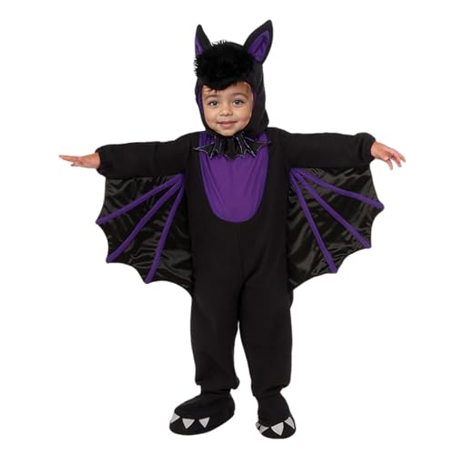 Meaunzyl Halloween-Kostüm für Kinder, lustige Fledermaus mit Kapuze, Kleid mit Ohren, Hut als Halloween-Kostüm für Kinder, Strampler, Fledermaus, Bodysuit für Fasching Meaunzyl Halloween-Kostüm für Kinder, lustige Fledermaus mit Kapuze, Kleid mit Ohren, Hut als Halloween-Kostüm für Kinder, Strampler, Fledermaus, Bodysuit für Fasching von Meaunzyl