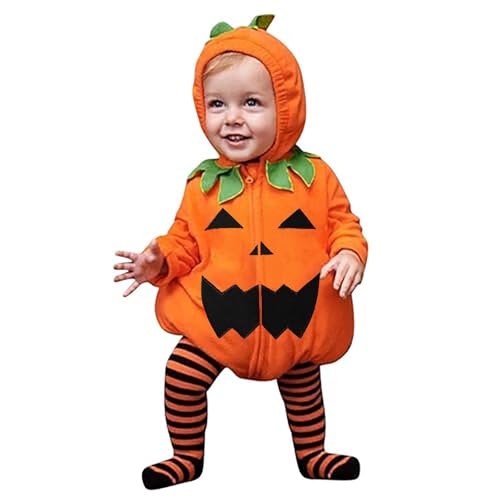 Meaunzyl Kürbis-Kostüm für Kinder, Halloween-Kostüm, Halloween-Set, Strampler für Kleinkinder, Unisex, Kürbiskostüm, Strampler, Neugeborene, für Kinder, Body für Karneval Meaunzyl Kürbis-Kostüm für Kinder, Halloween-Kostüm, Halloween-Set, Strampler für Kleinkinder, Unisex, Kürbiskostüm, Strampler, Neugeborene, für Kinder, Body für Karneval von Meaunzyl