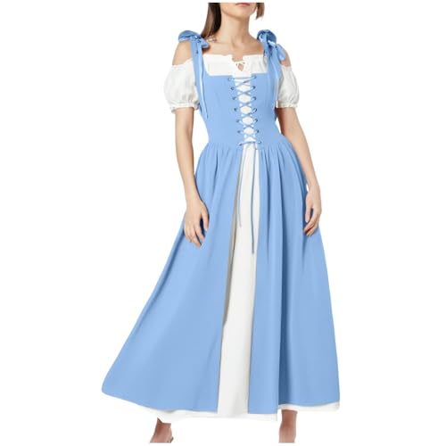 Mittelalterliches Kleid Damen Renaissance Kleid Damen mit Trompetenärmeln Mittelalter Viktorianisches Kostüm Maxikleid Kurviges Prinzessinnenkleid Cosplay Halloween Karneval Gothic Palazzo Kleid Mittelalterliches Kleid Damen Renaissance Kleid Damen mit Trompetenärmeln Mittelalter Viktorianisches Kostüm Maxikleid Kurviges Prinzessinnenkleid Cosplay Halloween Karneval Gothic Palazzo Kleid von Meaunzyl