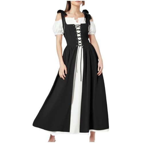 Mittelalterliches Kleid Damen Renaissance Kleid Damen mit Trompetenärmeln Mittelalter Viktorianisches Kostüm Maxikleid Kurviges Prinzessinnenkleid Cosplay Halloween Karneval Gothic Palazzo Kleid Mittelalterliches Kleid Damen Renaissance Kleid Damen mit Trompetenärmeln Mittelalter Viktorianisches Kostüm Maxikleid Kurviges Prinzessinnenkleid Cosplay Halloween Karneval Gothic Palazzo Kleid von Meaunzyl