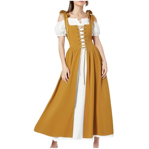 Mittelalterliches Kleid Damen Renaissance Kleid Damen mit Trompetenärmeln Mittelalter Viktorianisches Kostüm Maxikleid Kurviges Prinzessinnenkleid Cosplay Halloween Karneval Gothic Palazzo Kleid Mittelalterliches Kleid Damen Renaissance Kleid Damen mit Trompetenärmeln Mittelalter Viktorianisches Kostüm Maxikleid Kurviges Prinzessinnenkleid Cosplay Halloween Karneval Gothic Palazzo Kleid von Meaunzyl
