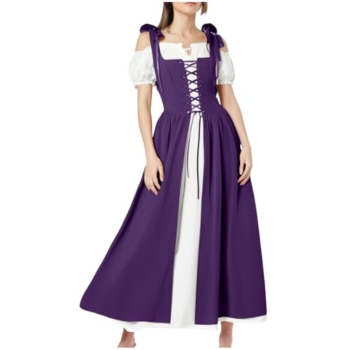 Mittelalterliches Kleid Damen Renaissance Kleid Damen mit Trompetenärmeln Mittelalter Viktorianisches Kostüm Maxikleid Kurviges Prinzessinnenkleid Cosplay Halloween Karneval Gothic Palazzo Kleid Mittelalterliches Kleid Damen Renaissance Kleid Damen mit Trompetenärmeln Mittelalter Viktorianisches Kostüm Maxikleid Kurviges Prinzessinnenkleid Cosplay Halloween Karneval Gothic Palazzo Kleid von Meaunzyl