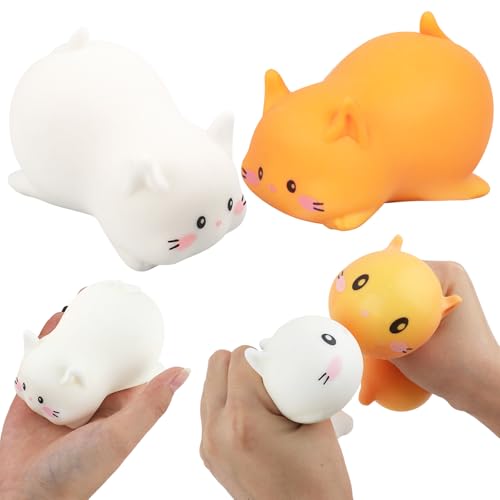 2 Stück Antistress Spielzeug, Weicher Knautschball Spielzeug, Anti Stress Spielzeug, Fidget Toys, Stress Toy Süße Katze Stressabbau Quetschspielzeuge, Stress Spielzeug Stressball Kinder und Erwachsene 2 Stück Antistress Spielzeug, Weicher Knautschball Spielzeug, Anti Stress Spielzeug, Fidget Toys, Stress Toy Süße Katze Stressabbau Quetschspielzeuge, Stress Spielzeug Stressball Kinder und Erwachsene von Mecctuck