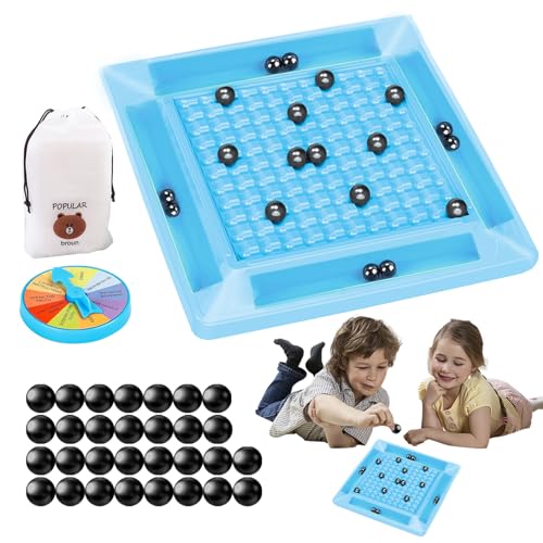 Mecctuck Schachbrett Magnetisch, Magnetspiel, Magnetisches Schachspiel, Magnet Spiel, Schach Magnetisch, Magnetic Spiel, Smart Games Tragbares Schachbrett Party für Kinder Geschenke Familientreffen von Mecctuck