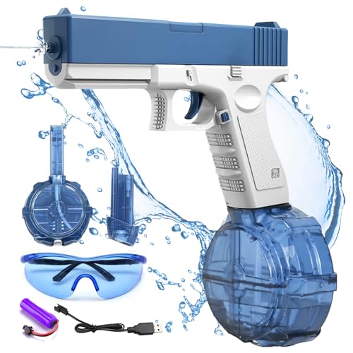 Mecctuck Wasserpistole Elektrisch Automatische Wasserspritzpistolen Wasserpistole, Wasserpistole Kinder, Langstrecken Wasserspritzpistole für Erwachsene Kinder Sommer Draussen Pool Strand Party Mecctuck Wasserpistole Elektrisch Automatische Wasserspritzpistolen Wasserpistole, Wasserpistole Kinder, Langstrecken Wasserspritzpistole für Erwachsene Kinder Sommer Draussen Pool Strand Party von Mecctuck