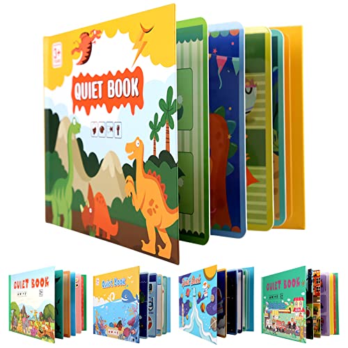 Montessori Quiet Book, Interactive Busy Book Montessori Spielzeug, Ruhiges Buch Montessori for Toddlers, Puzzle Buch Educational Toy Book, Vorschule Rätselbuch Spielzeugbuch für Kinder ab 2 Jahr (C) von Mecctuck