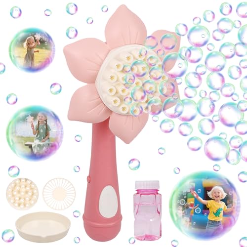 Seifenblasenmaschine, Seifenblasen, Seifenblasenmaschine Kinder, Blumen Automatische Bubble Maschine mit Seifenblasen Flüssigkeit, Seifenblasenstab Seifenblasenspielzeug für Party Geburtstag Hochzeit Seifenblasenmaschine, Seifenblasen, Seifenblasenmaschine Kinder, Blumen Automatische Bubble Maschine mit Seifenblasen Flüssigkeit, Seifenblasenstab Seifenblasenspielzeug für Party Geburtstag Hochzeit von Mecctuck