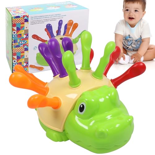 Steckspiel ab 1 Jahr, Krokodile Montessori Spielzeug Baby, Montessori Spielzeug ab 1-3 Jahr, Motorikspielzeug Trainiert Hand Auge Koordination Lernspielzeug Geschenke für Kleinkind ab 18 Monate Baby Steckspiel ab 1 Jahr, Krokodile Montessori Spielzeug Baby, Montessori Spielzeug ab 1-3 Jahr, Motorikspielzeug Trainiert Hand Auge Koordination Lernspielzeug Geschenke für Kleinkind ab 18 Monate Baby von Mecctuck