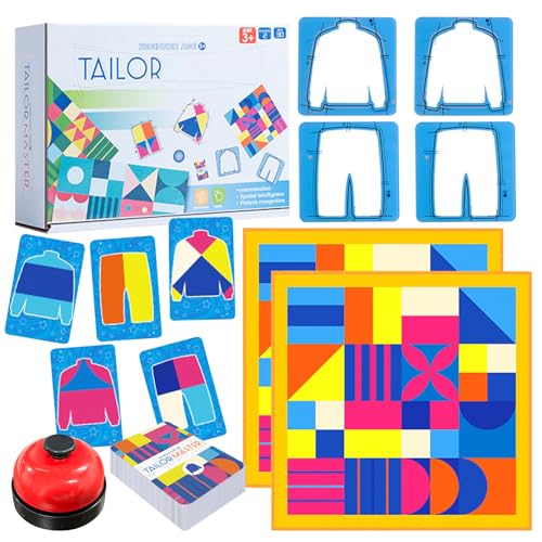 Tailor Master Matching Spiel, Tailer Masterspiel, Tailor Master Battle - Denk und Konzentrationstrainingsspielzeug Farblich Passendes Tischspiel, Knobelspiel für Kinder Grafiken und Farberkennung von Mecctuck