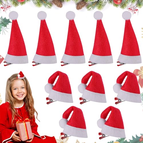 Weihnachtsmütze, Weihnachts Haarschmuck, 10 Stück Haarspangen Weihnachten, Haarspangen Mädchen, Haarschmuck Kinder, Adventskalender Füllung, Weihnachts Accessoires für Mädchen Damen Kinder Weihnachtsmütze, Weihnachts Haarschmuck, 10 Stück Haarspangen Weihnachten, Haarspangen Mädchen, Haarschmuck Kinder, Adventskalender Füllung, Weihnachts Accessoires für Mädchen Damen Kinder von Mecctuck
