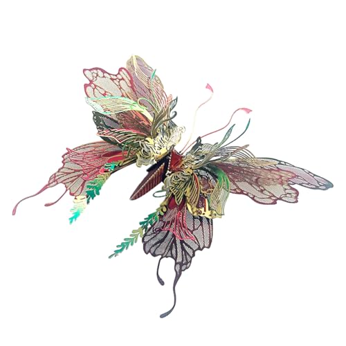 50-teiliges Schmetterling Metallpuzzle-Modell, 3D Metall Steampunk Mechanischer QianYuDie Modellbausatz, Kunsthandwerksornamente für Erwachsene - Geschenke für Jungen Und Mädchen von MechEdu