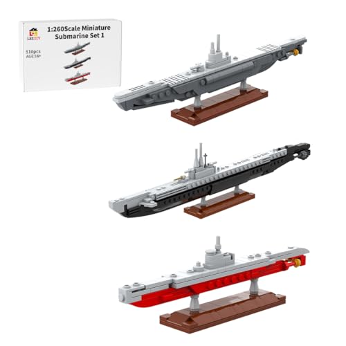 MechEdu 1/260 Miniatur-U-Boot-Set 1 Bausteine-Set, Bausatz aus 510 Klemmbausteinen, DIY-Modell für Jugendliche Und Erwachsene MechEdu 1/260 Miniatur-U-Boot-Set 1 Bausteine-Set, Bausatz aus 510 Klemmbausteinen, DIY-Modell für Jugendliche Und Erwachsene von MechEdu