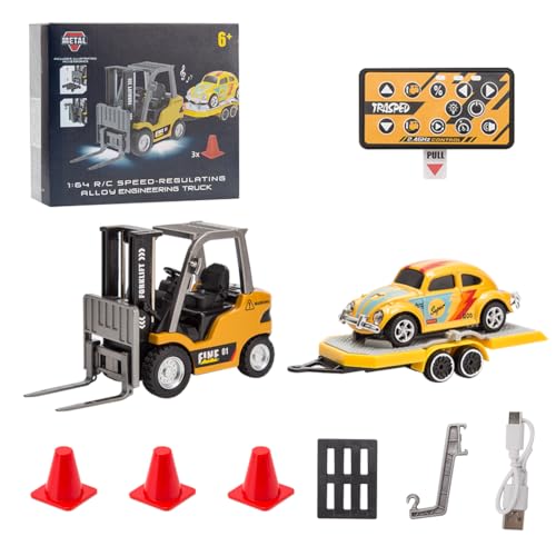 MechEdu 1/64 Maßstab Gabelstapler Ferngesteuer, 2,4G Mini Gabelstapler Spielzeug, Funktionierendem Ladungshaken Und Gabeln, Inklusive Palettenzubehör, Sammlermodell Für Erwachsene MechEdu 1/64 Maßstab Gabelstapler Ferngesteuer, 2,4G Mini Gabelstapler Spielzeug, Funktionierendem Ladungshaken Und Gabeln, Inklusive Palettenzubehör, Sammlermodell Für Erwachsene von MechEdu