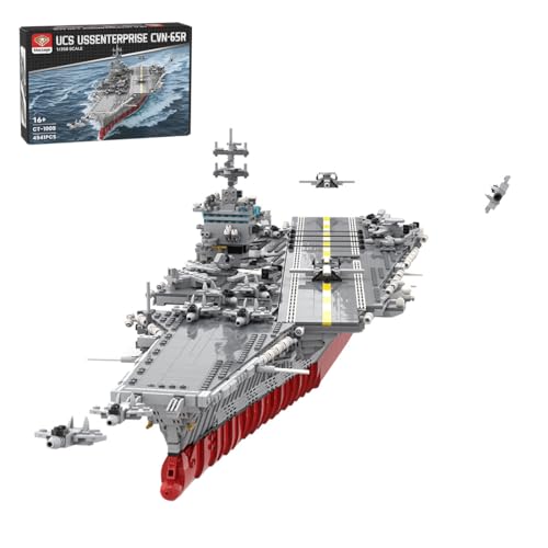 MechEdu 4941 Stück Flugzeugträgerblock-Modell im Verhältnis 1:350, UCS USS Enterprise CVN-65 Großes Expertenklasse-nukleares Flugzeugträgerset, Ideal für Sammlung Und Dekoration MechEdu 4941 Stück Flugzeugträgerblock-Modell im Verhältnis 1:350, UCS USS Enterprise CVN-65 Großes Expertenklasse-nukleares Flugzeugträgerset, Ideal für Sammlung Und Dekoration von MechEdu
