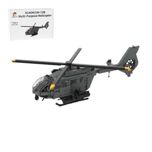 MechEdu 781PCS MOC-214545 H145M/UH-72B Mehrzweck-Hubschrauber-Bausatz, Jedes Teil Sorgt für Einen Festen, Stabilen Aufbau, für Teenager Und Erwachsene von MechEdu