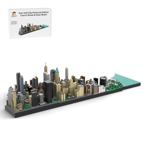 MechEdu MOC-221106 New York City Finanzviertel, 4292PCS Church Street Pearl Street Bausteine-Set, Architekturmodelle Als Geschenk für Sammler Und Stadtplaner MechEdu MOC-221106 New York City Finanzviertel, 4292PCS Church Street Pearl Street Bausteine-Set, Architekturmodelle Als Geschenk für Sammler Und Stadtplaner von MechEdu