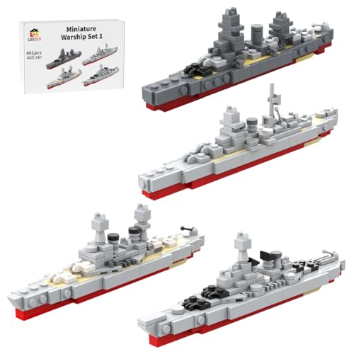 MechEdu Miniatur-Kriegsschiff-Set 1 Bausatz, Bausatz aus 461 Klemmbausteinen, DIY-Modell für Jugendliche Und Erwachsene MechEdu Miniatur-Kriegsschiff-Set 1 Bausatz, Bausatz aus 461 Klemmbausteinen, DIY-Modell für Jugendliche Und Erwachsene von MechEdu