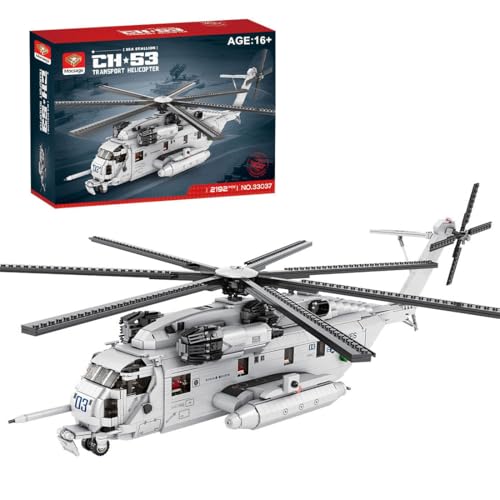 MechEdu Mocsage 2240 Stück Flugzeug Styling Block Set, MOC-127265 Sikorsky CH-53E Super Stallion 1/35 Scale Moderne Militärflugzeug Styling für Geschenke, Heimdekorationen Und Sammlerstücke MechEdu Mocsage 2240 Stück Flugzeug Styling Block Set, MOC-127265 Sikorsky CH-53E Super Stallion 1/35 Scale Moderne Militärflugzeug Styling für Geschenke, Heimdekorationen Und Sammlerstücke von MechEdu