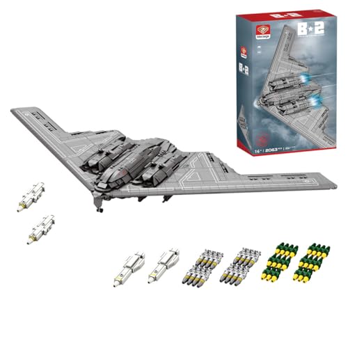 MechEdu Mocsage MOC-166363 2063 Pcs B2 Spirit 1/70 Proportional Bomber Block-Modell, US-Flügel-Super-High-Speed-Interkontinentale Stealth Strategic Bomber MechEdu Mocsage MOC-166363 2063 Pcs B2 Spirit 1/70 Proportional Bomber Block-Modell, US-Flügel-Super-High-Speed-Interkontinentale Stealth Strategic Bomber von MechEdu