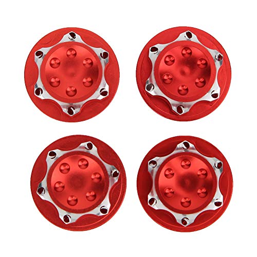 MechKit Aluminiumlegierung staubdestellter Nuss -Nussrad -Zubehör RC Car 1/8 Modell (Rot) von MechKit