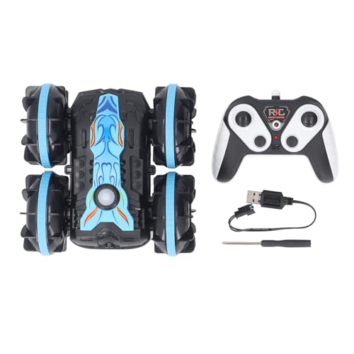 MechKit Amphibisches ferngesteuertes Auto, aufladbares ferngesteuertes Auto 2.4Ghz 360° Flip RC Stunt Car für Kinder von MechKit