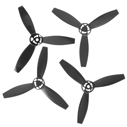 MechKit RC-Flugzeugpropeller, leicht, modifiziert, Ersatzzubehör, passend für Bebop 2-Drohne, Schwarz, Rot, Weiß, 4 Stück (Schwarz) von MechKit