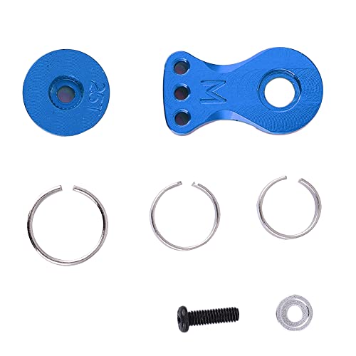 Puffer Metallstahl Stahllinge Getriebe RC Vehikel 25T für 1/10 1/8 RC Car M Modell (Blau (N10221NB)) von MechKit