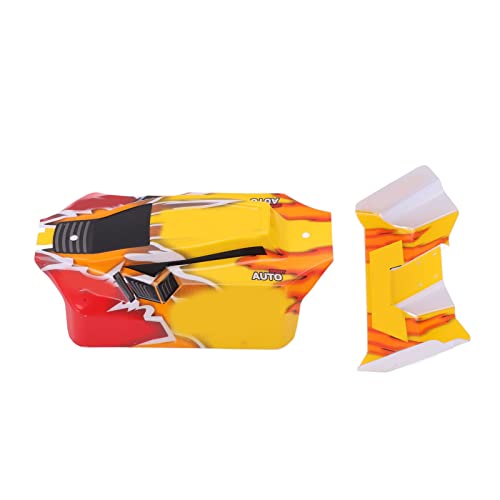 RC Car Body Shell Tail Wing Upgrade Teil 1/14 Skala RC -Auto Rot gelb Premium PVC -Material von MechKit