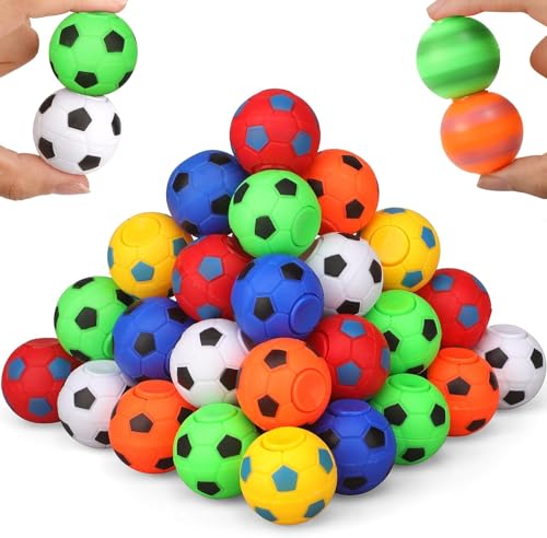 36PCS Fidget Spinner Fußball Spielzeug für Kinder Erwachsene, Mini Stress Relief Hand Spinner, Anti Angst Handheld Schreibtisch Spielzeug, Goodie Bag Stocking Stuffer, Klassenzimmer Party Gunst Preis von Mechaniker