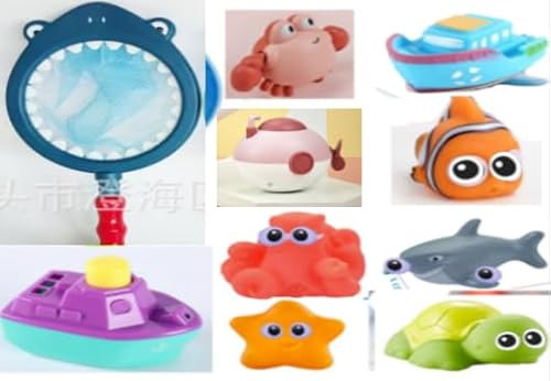 Badespielzeug-Set für Kleinkinder, Poolspielzeug-Tierfiguren 10 Stück mit Netz Badespielzeug-Set für Kleinkinder, Poolspielzeug-Tierfiguren 10 Stück mit Netz von Mechaniker